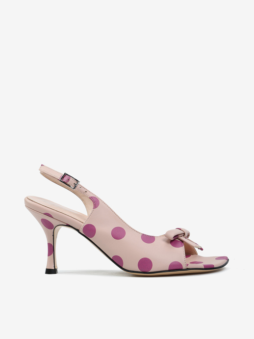 SANDAŁY HEGO'S Milano 2613 NAPPA POIS ROSA/FUXIA