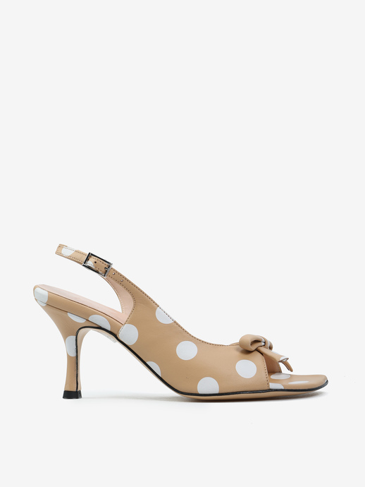 SANDAŁY HEGO'S Milano 2613 NAPPA POIS SKIN/BIANCO