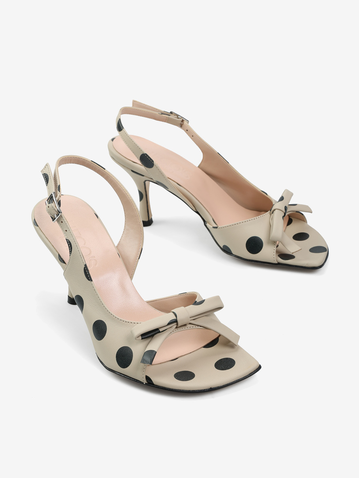 SANDAŁY HEGO'S Milano 2613 NAPPA POIS ICE/NERO