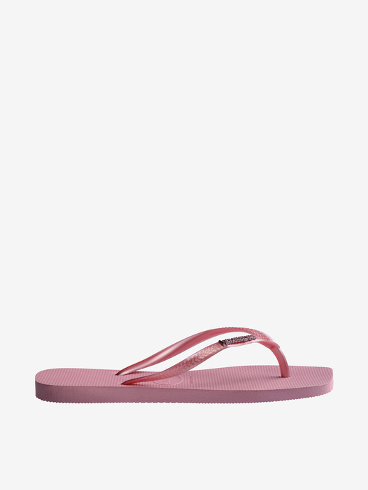 KLAPKI HAVAIANAS HAV SLIM SQUARE LOGO CHIFFON ROSE