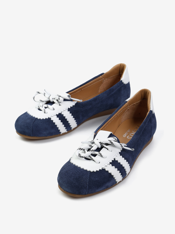 BALERINY HEGO'S Milano 94 CAMOSCIO BLUETTE