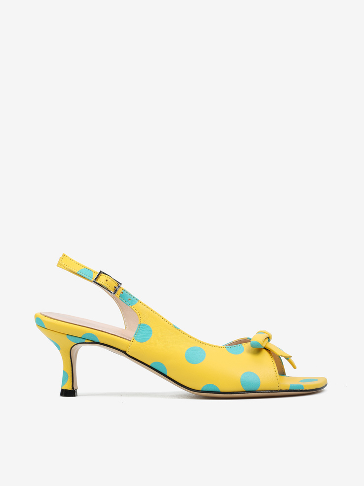 SANDAŁY HEGO'S Milano 2614 NAPPA POIS BANANA/TIFFANY