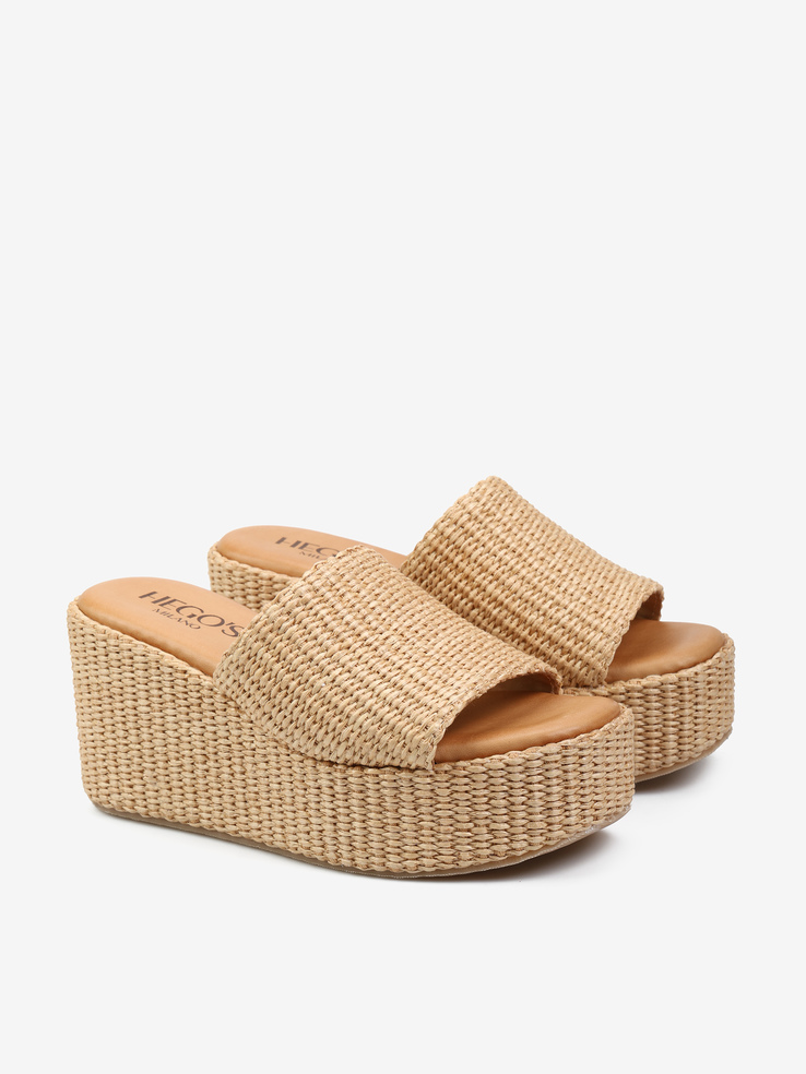 KLAPKI HEGO'S Milano 4284 RAFIA NATURALE