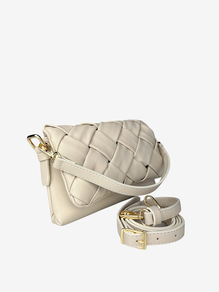 TOREBKA DAMSKA HEGO'S Milano 1692 VITELLO CREMA