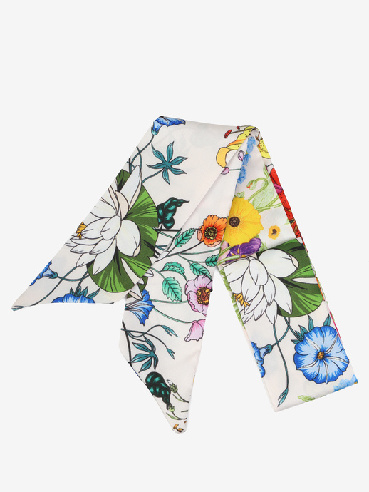 APASZKA DAMSKA HEGO'S Milano FOULARD TESSUTO FIORI MULTI