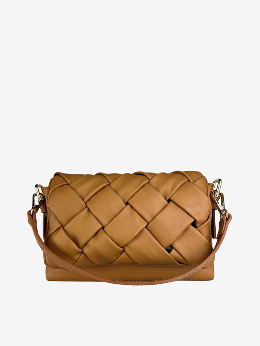 TOREBKA DAMSKA HEGO'S Milano 1692 VITELLO CUOIO