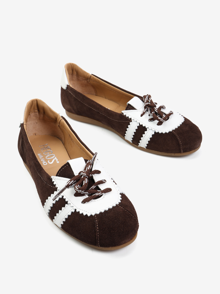 BRĄZOWE BALERINY  HEGO'S Milano