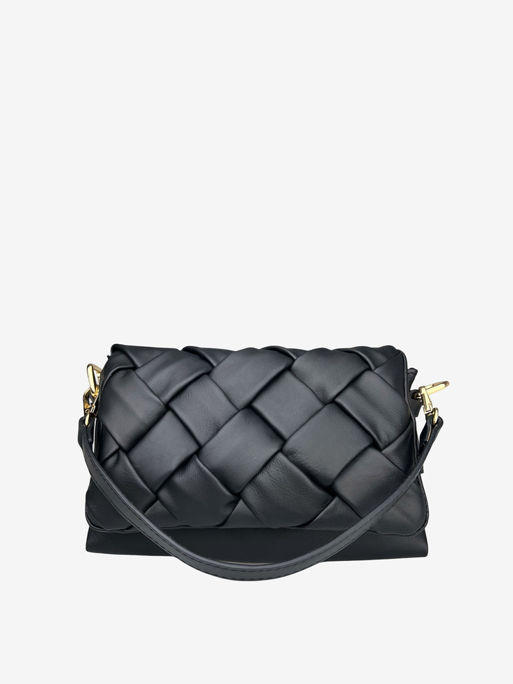 TOREBKA DAMSKA HEGO'S Milano 1692 VITELLO NERO