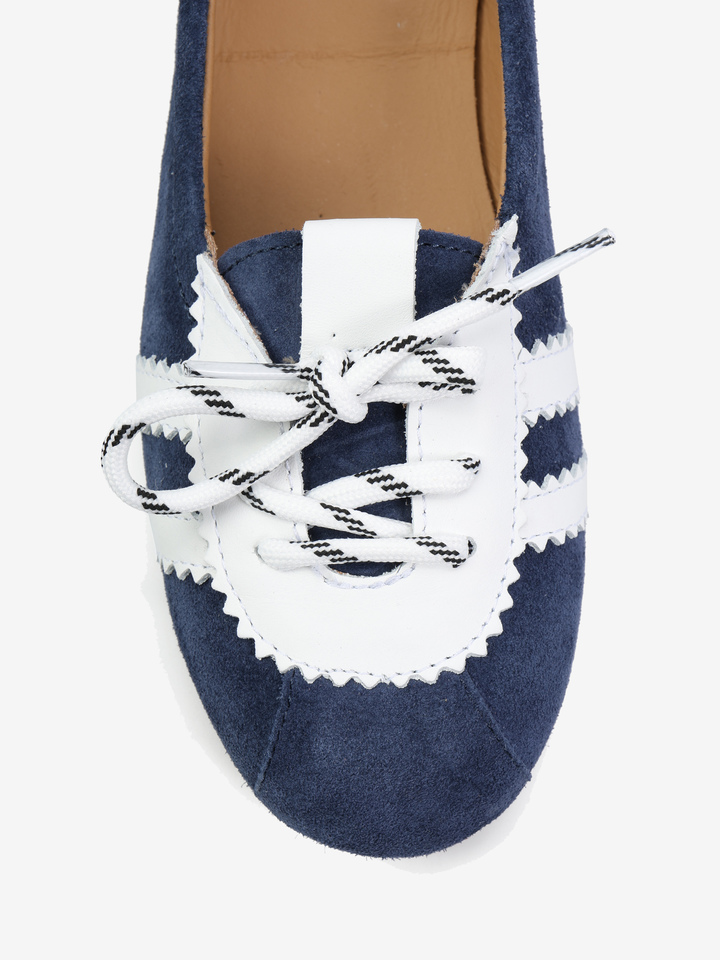 GRANATOWE BALERINY  HEGO'S Milano