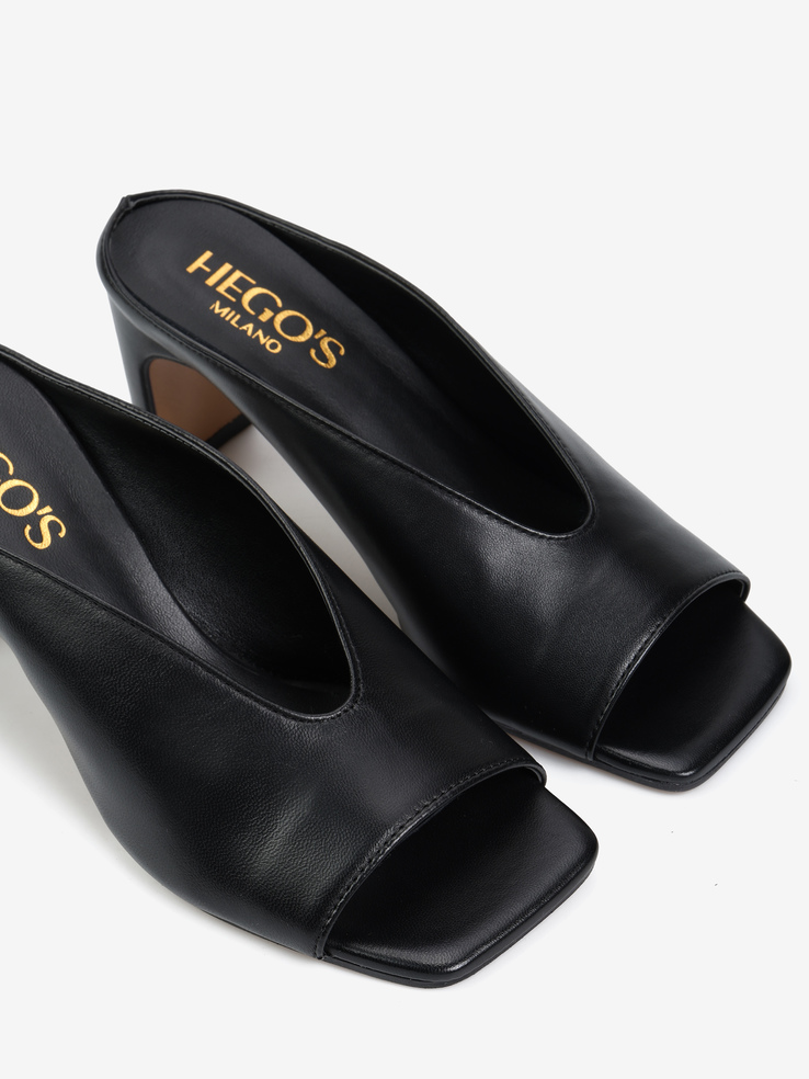 KLAPKI HEGO'S Milano S2754 NAPPA NERO