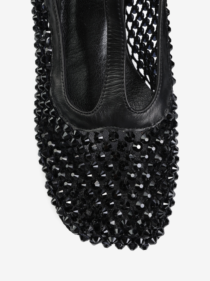 CZARNE CZÓŁENKA NA NISKIM OBCASIE HEGO'S Milano