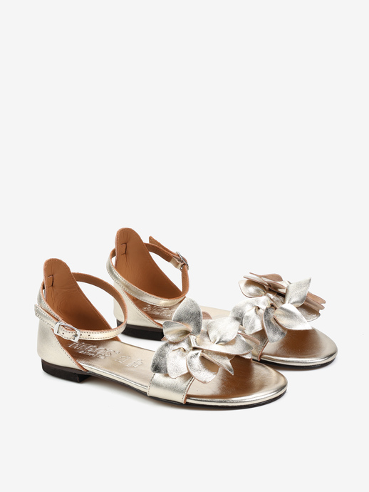 SANDAŁY HEGO'S Milano G10 LAMINATO PLATINO