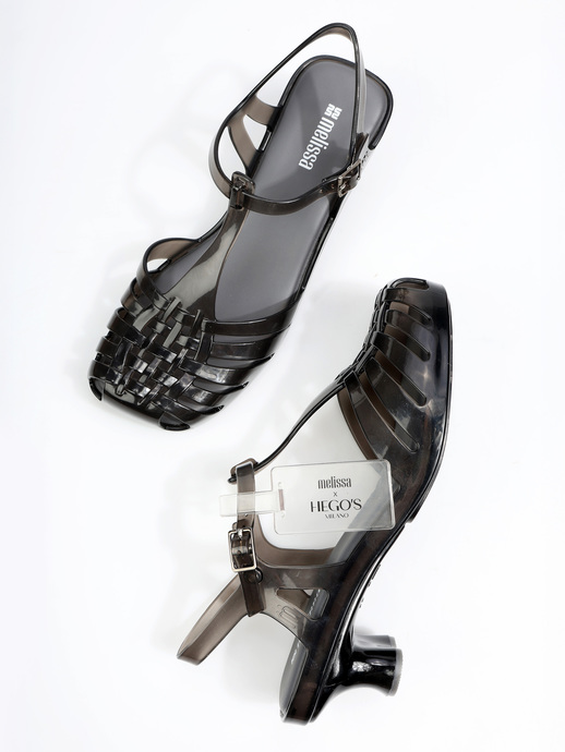 SANDAŁY MELISSA M37946 VIXEN KITTEN HEEL CLEAR BLACK