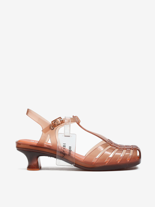 SANDAŁY MELISSA M37946 VIXEN KITTEN HEEL CLEAR BROWN