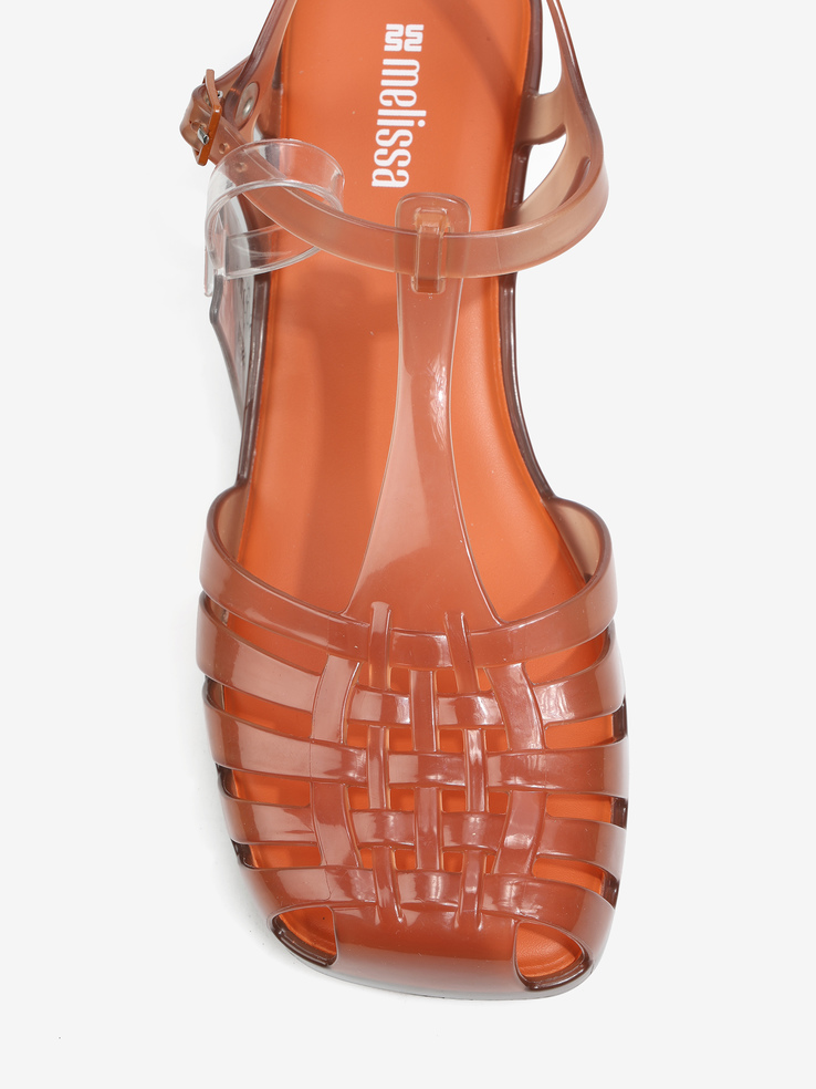 SANDAŁY MELISSA M37946 VIXEN KITTEN HEEL CLEAR BROWN