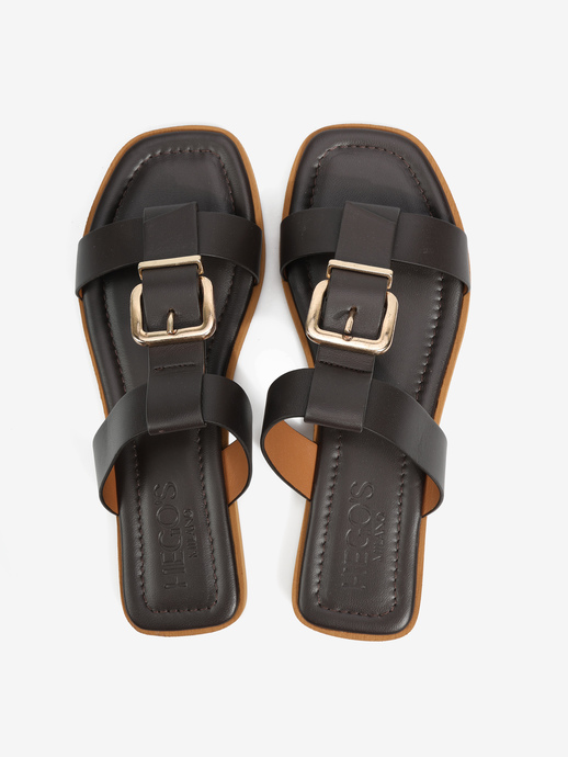 KLAPKI HEGO'S Milano T10 CR27 NAPPA T.MORO