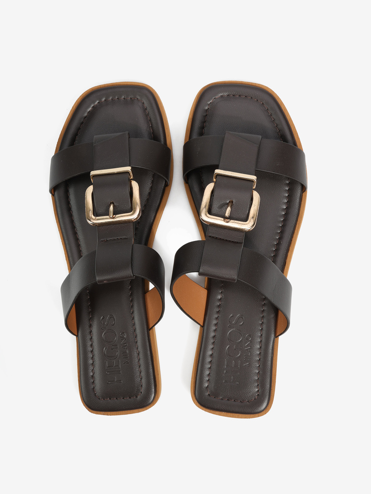 KLAPKI HEGO'S Milano T10 CR27 NAPPA T.MORO