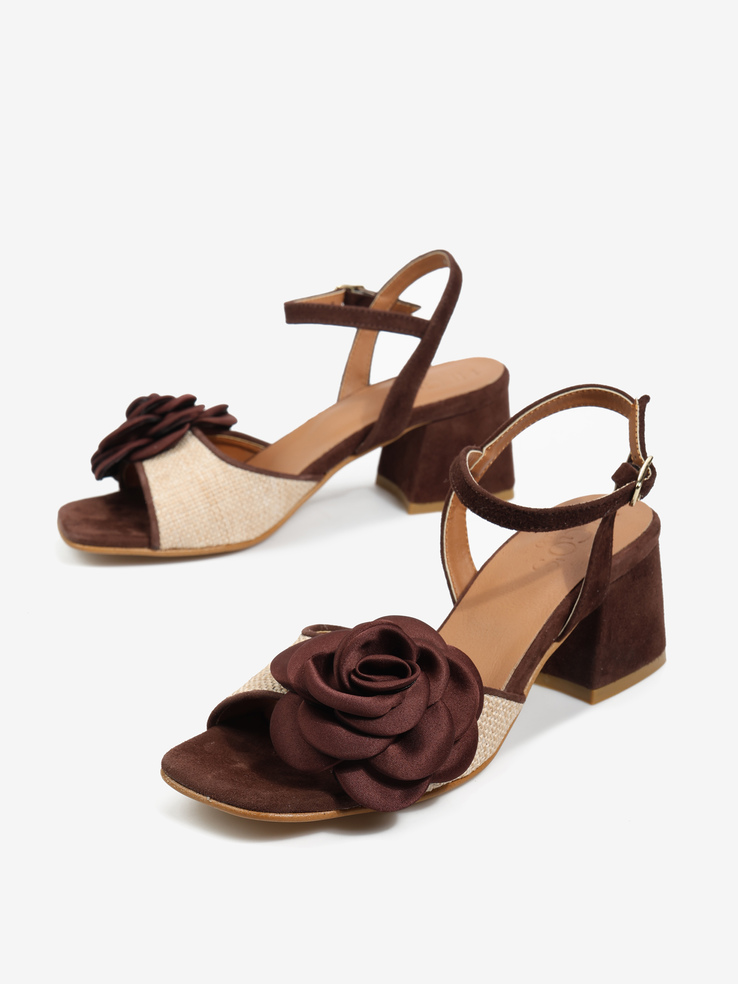 SANDAŁY HEGO'S Milano T50 CR34F RAFFIA T.MORO