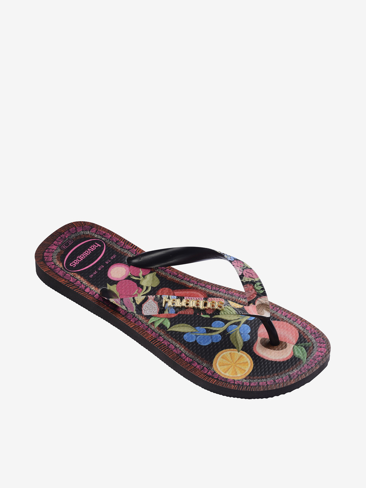 KLAPKI HAVAIANAS HAV TOP TROPICALIA VIBES II BLACK
