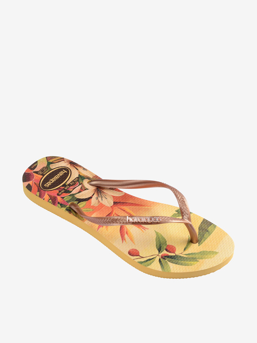 KLAPKI HAVAIANAS HAV SLIM TROPICAL CAJA YELLOW