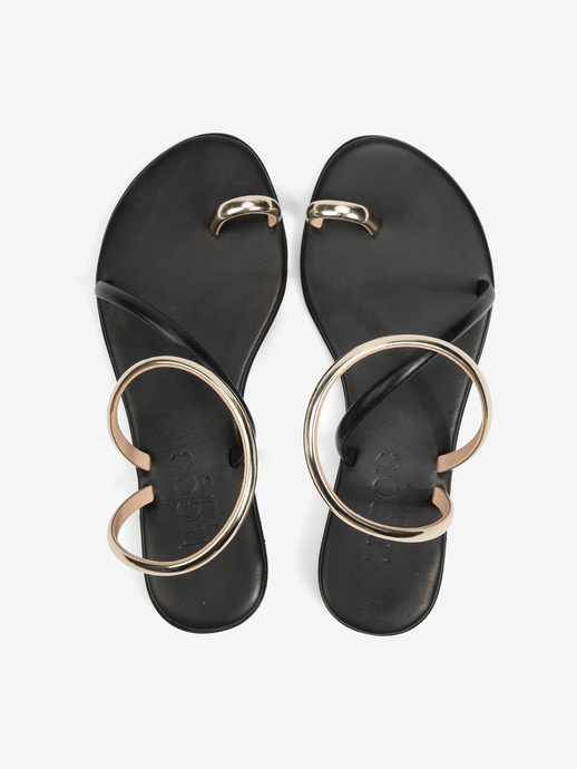 SANDAŁY HEGO'S Milano ELEAN VITELLO BLACK
