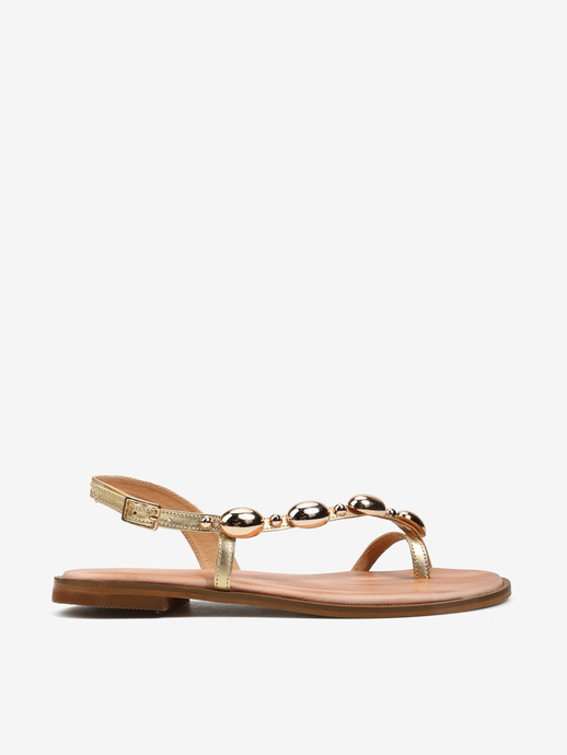 SANDAŁY HEGO'S Milano LILIA METALLICO GOLD