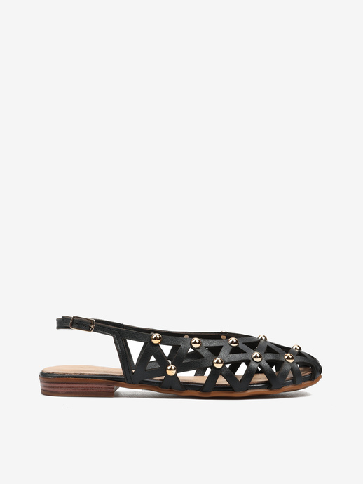 BALERINY HEGO'S Milano 124025 PELLE BLACK