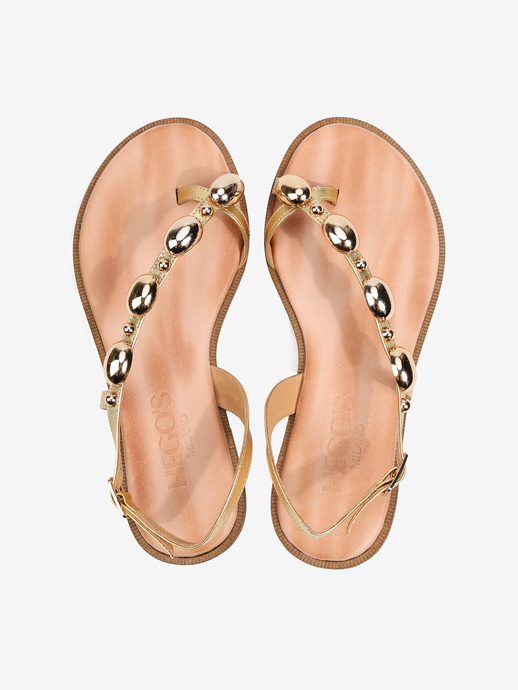 SANDAŁY HEGO'S Milano LILIA METALLICO GOLD