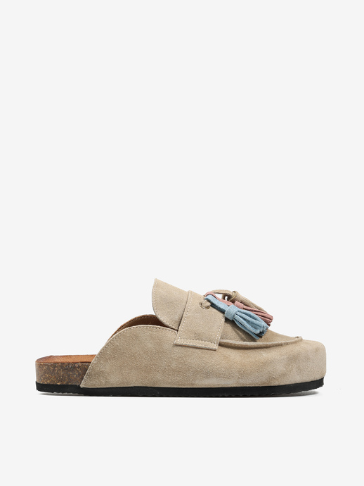 KLAPKI HEGO'S Milano CF05 VELOUR BEIGE