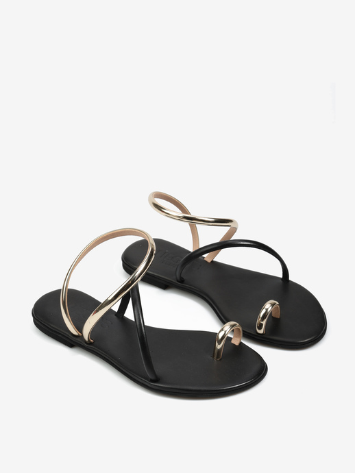 SANDAŁY HEGO'S Milano ELEAN VITELLO BLACK