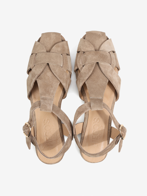 SANDAŁY HEGO'S Milano PNG18 SUEDE SUGHERO