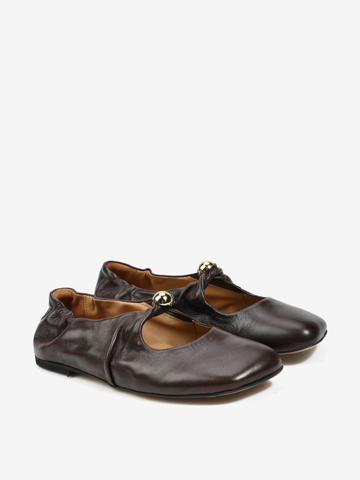 BALERINY HEGO'S Milano LW07 NAPPA T.MORO