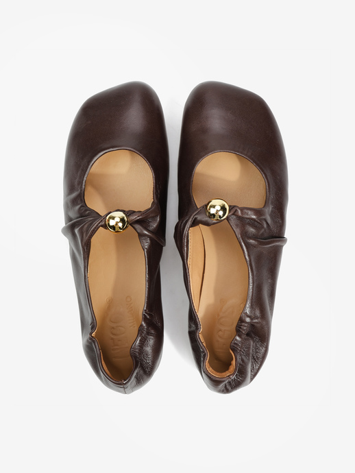 BALERINY HEGO'S Milano LW07 NAPPA T.MORO
