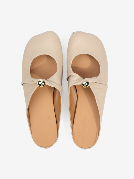 KLAPKI HEGO'S Milano LW08 NAPPA BEIGE