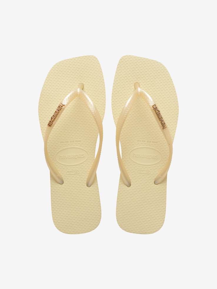 KLAPKI HAVAIANAS HAV SLIM SQUARE L.MET BUTTERCREAM