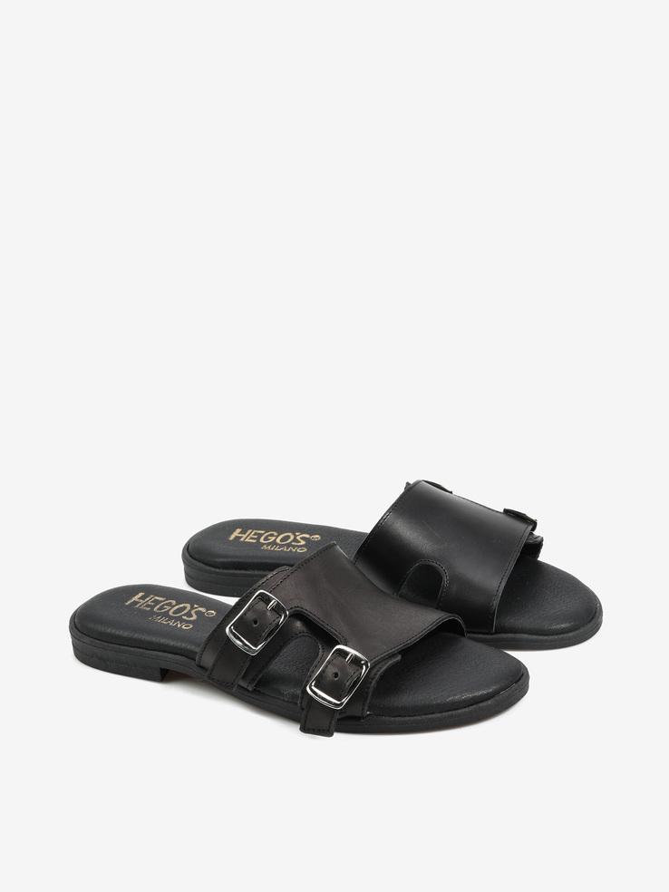 KLAPKI HEGO'S Milano VENTOTENE VITELLO NERO