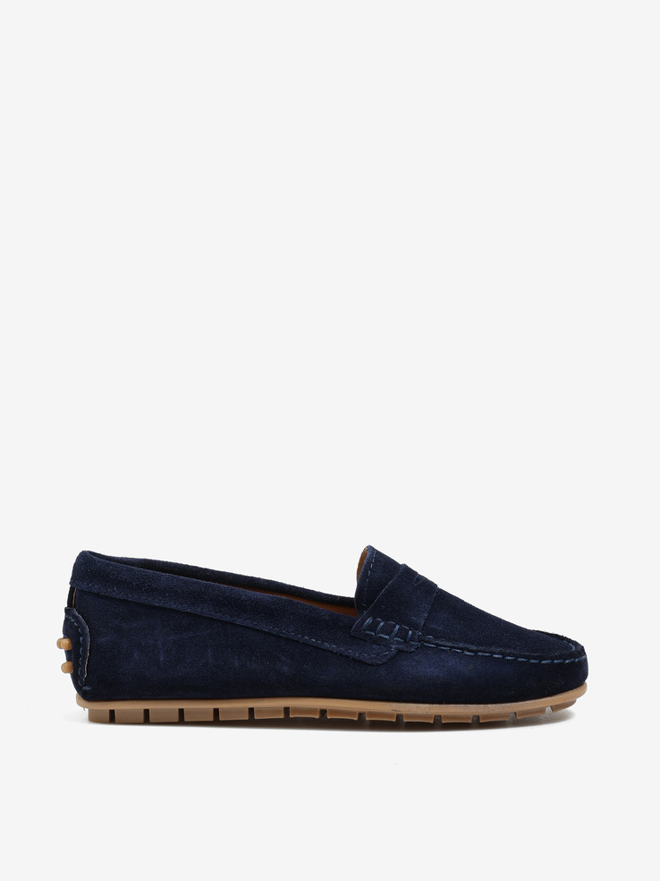MOKASYNY HEGO'S Milano 102 CAMOSCIO BLU