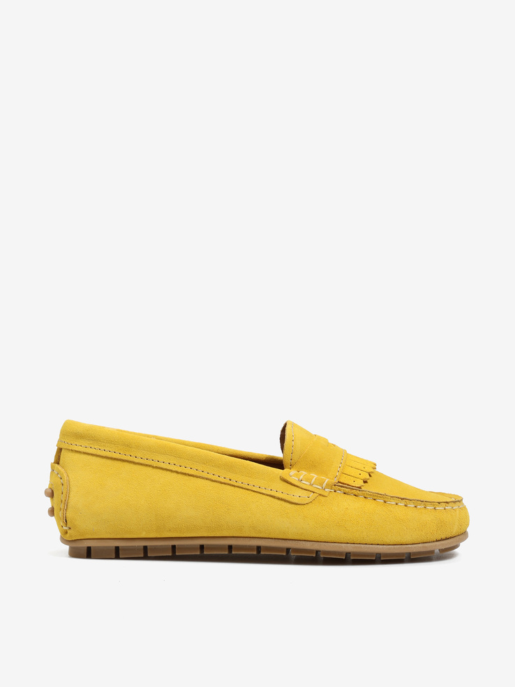 MOKASYNY HEGO'S Milano 103 CAMOSCIO GIALLO