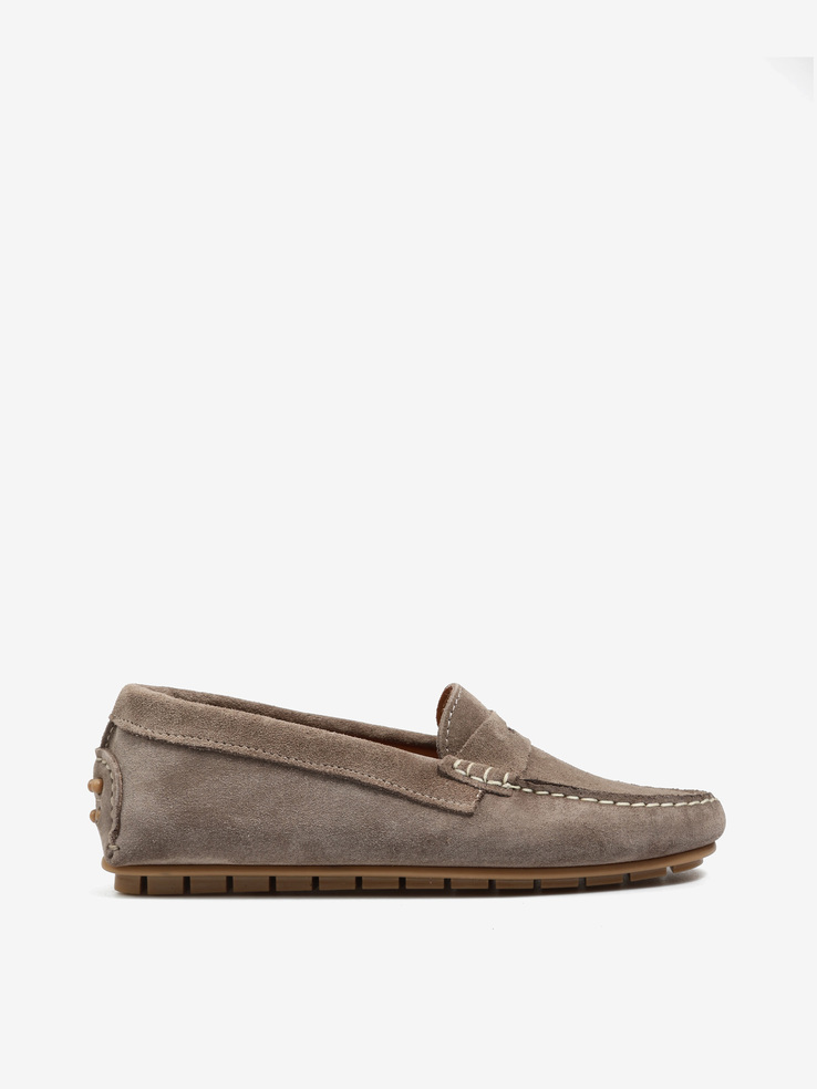 MOKASYNY HEGO'S Milano 102 CAMOSCIO TAUPE