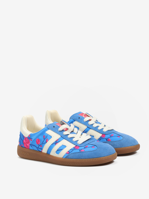 SNEAKERSY BACK70 GHOST C26-217 SATIN FLOWER F.BLUE