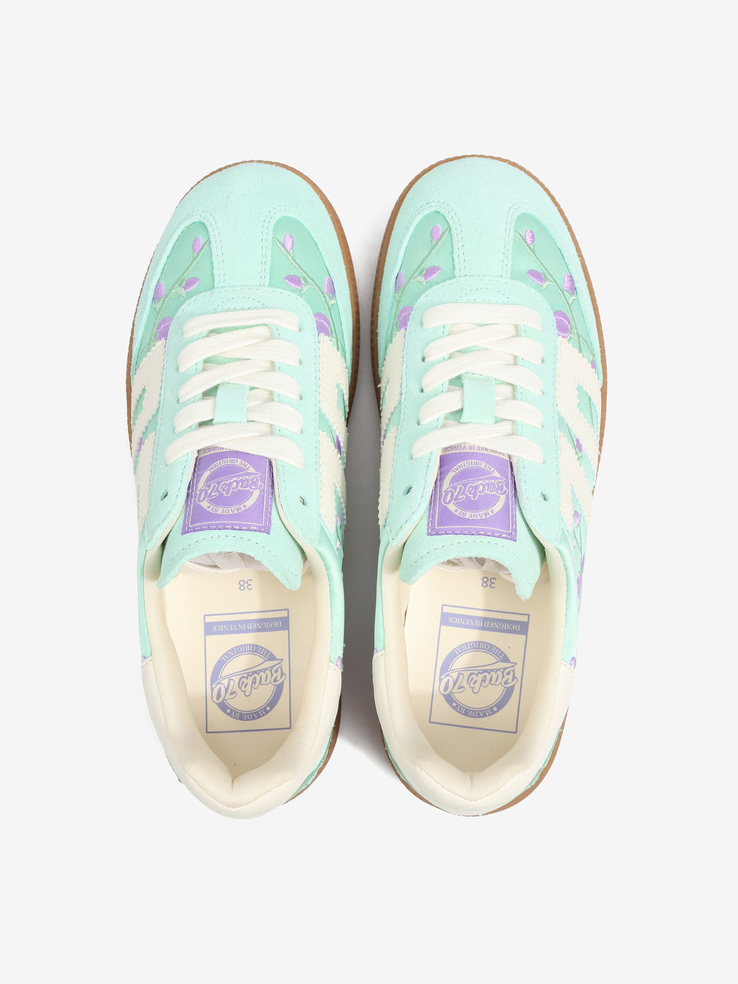 SNEAKERSY BACK70 GHOST C26-212 SATIN FLOWER AQUA