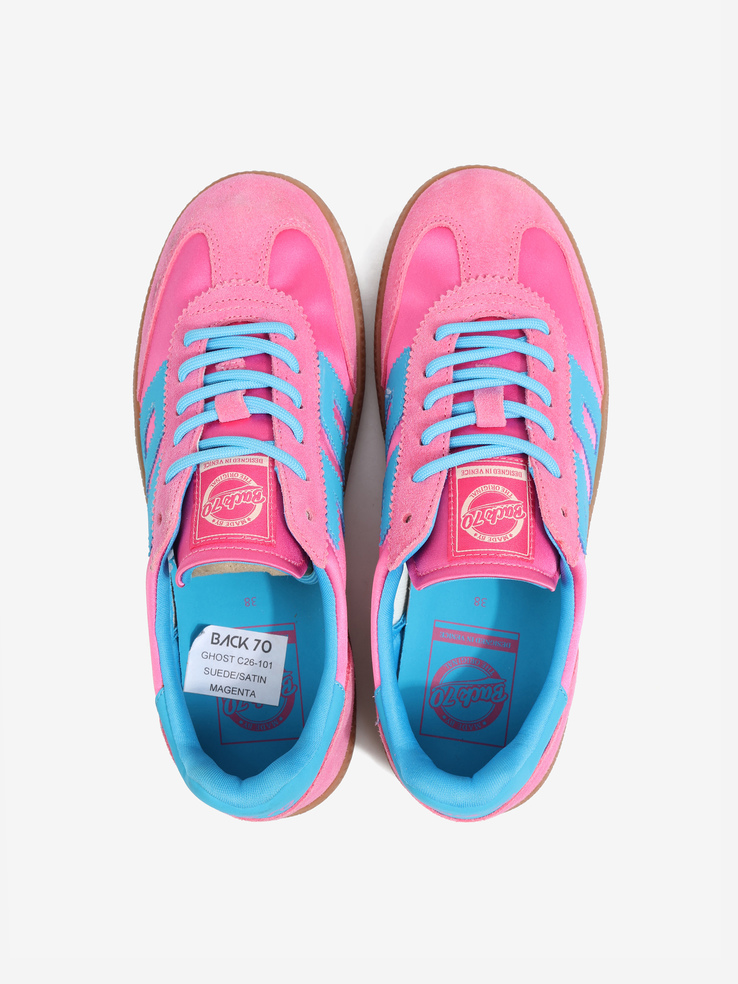 SNEAKERSY BACK70 GHOST C26-101 SATIN MAGENTA