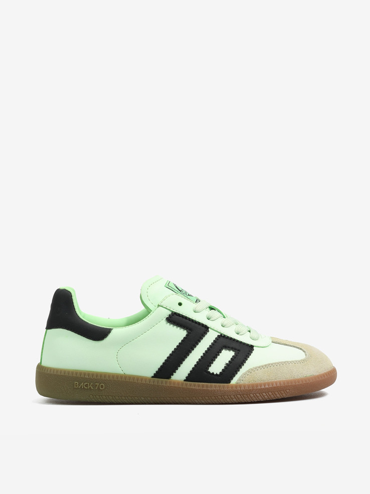 SNEAKERSY BACK70 RAINBOW 04 LEATHER LT.GREEN
