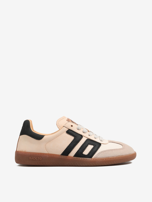 SNEAKERSY BACK70 RAINBOW 03 LEATHER BEIGE