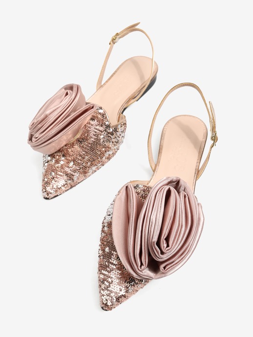 BALERINY HEGO'S Milano 1835-P PAILLETTES ARGENTO