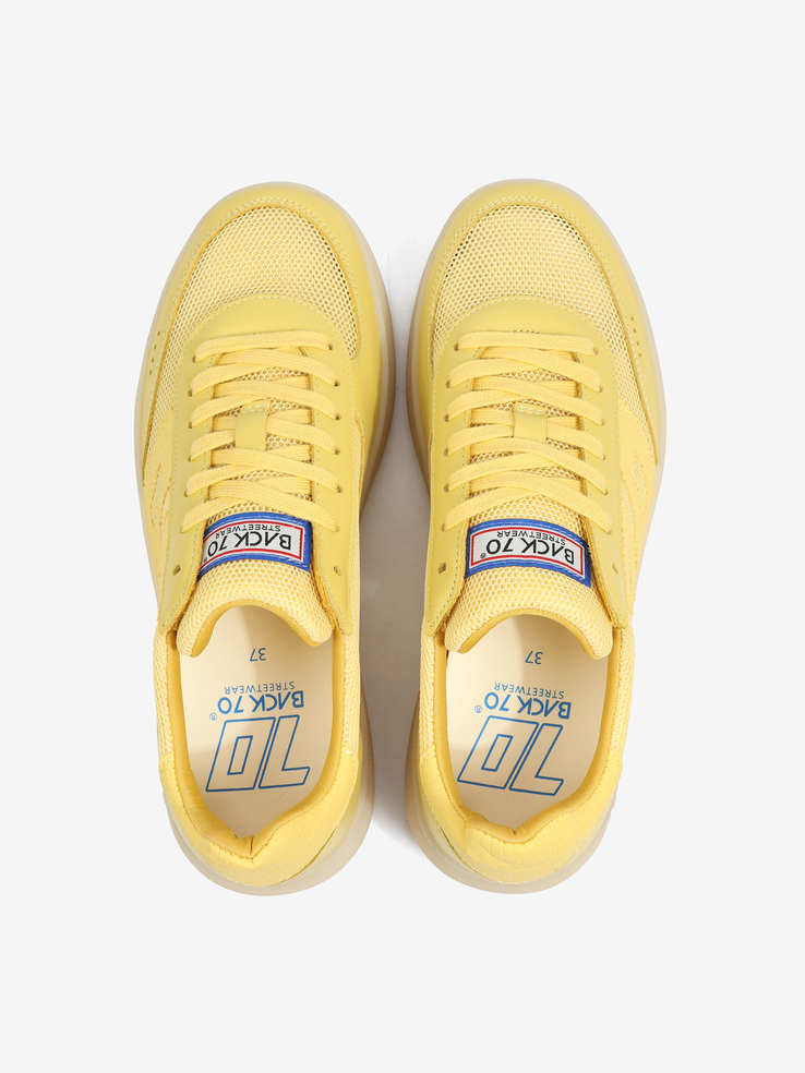 SNEAKERSY BACK70 BROOKLYN M26-09 MESH YELLOW