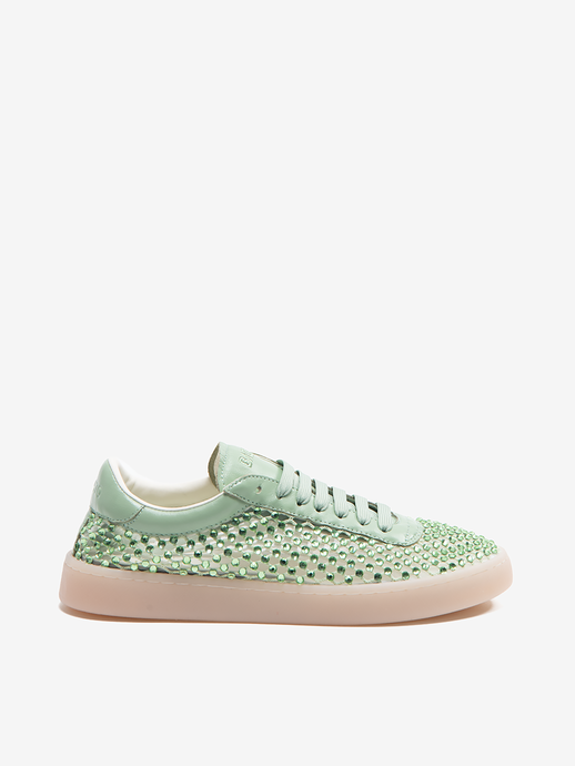 SNEAKERSY BACK70 SMART T26-105 STRASS LT.GREEN
