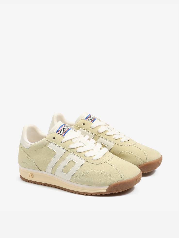 SNEAKERSY BACK70 RUNNER L26-05 SUEDE LT.YELLOW