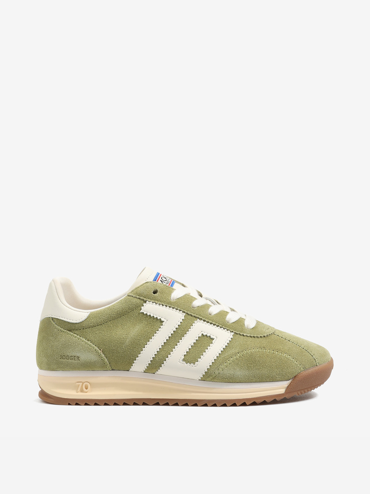 SNEAKERSY BACK70 RUNNER L26-04 SUEDE OLIVE
