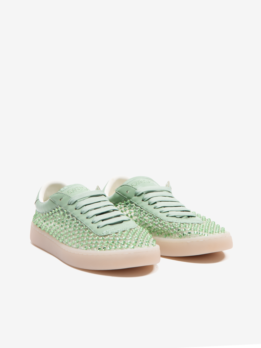 SNEAKERSY BACK70 SMART T26-105 STRASS LT.GREEN